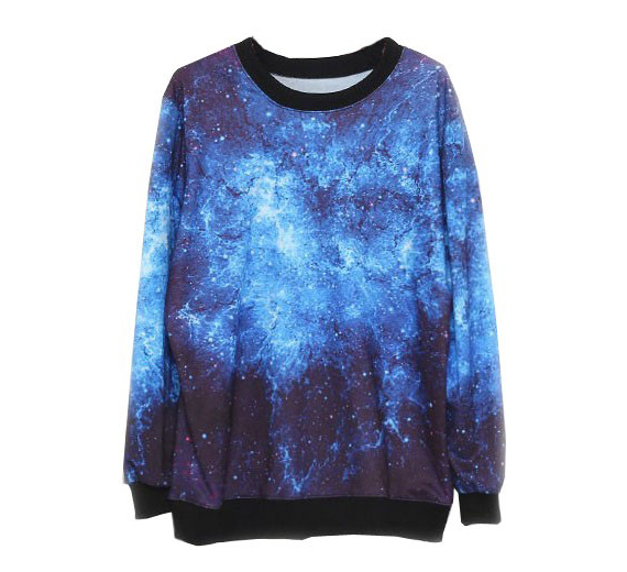 *free Ship* Galaxy Print Sweatshirt on Luulla