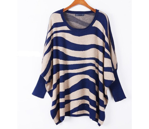 * Ship* Color Block Stripe Sweater