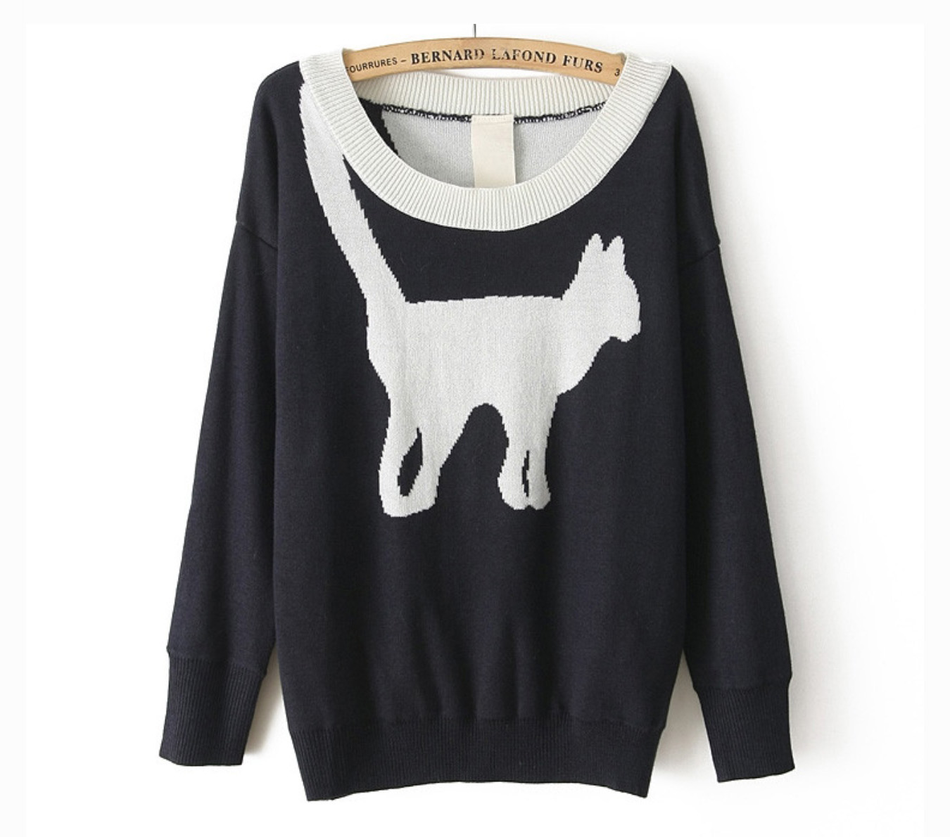 * Ship* Cat Print Sweater on Luulla